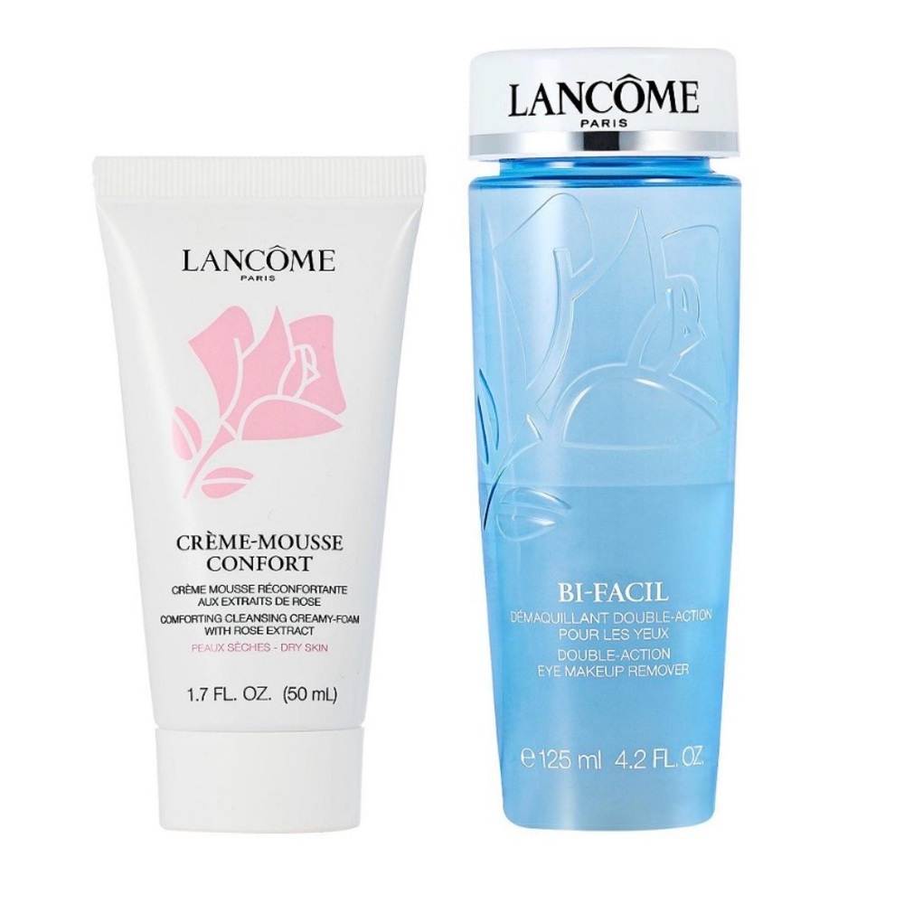 Lancôme Bi-Facil 4.2oz & Crème-Mousse 1.7oz Bundle – New
